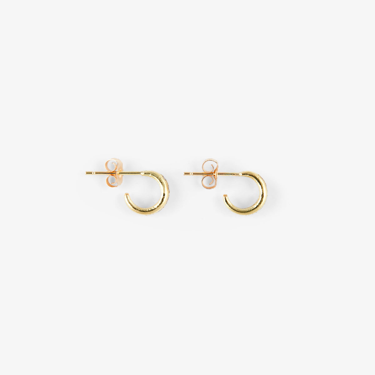 Brown Diamond Terra Hoop Earrings