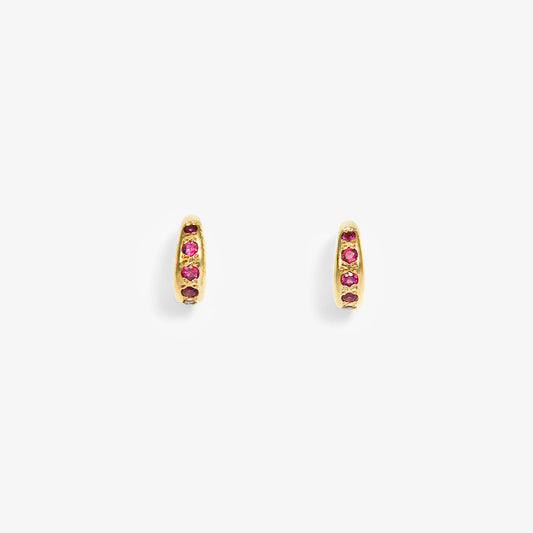 Ruby Terra Hoop Earrings