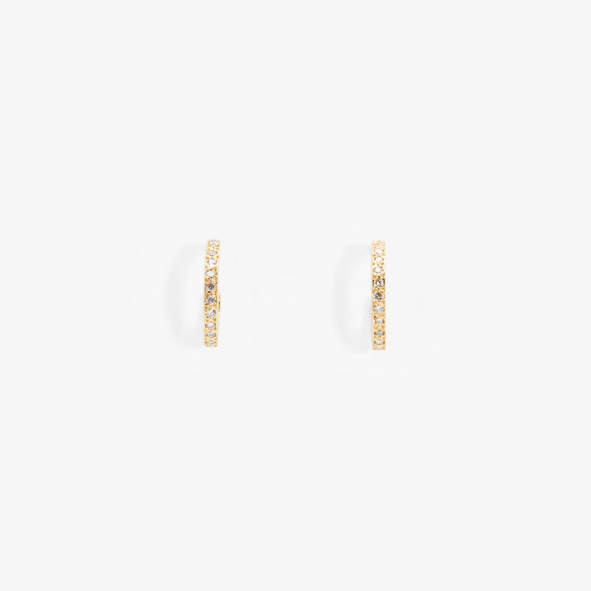 Misty Diamond Hoop Earrings