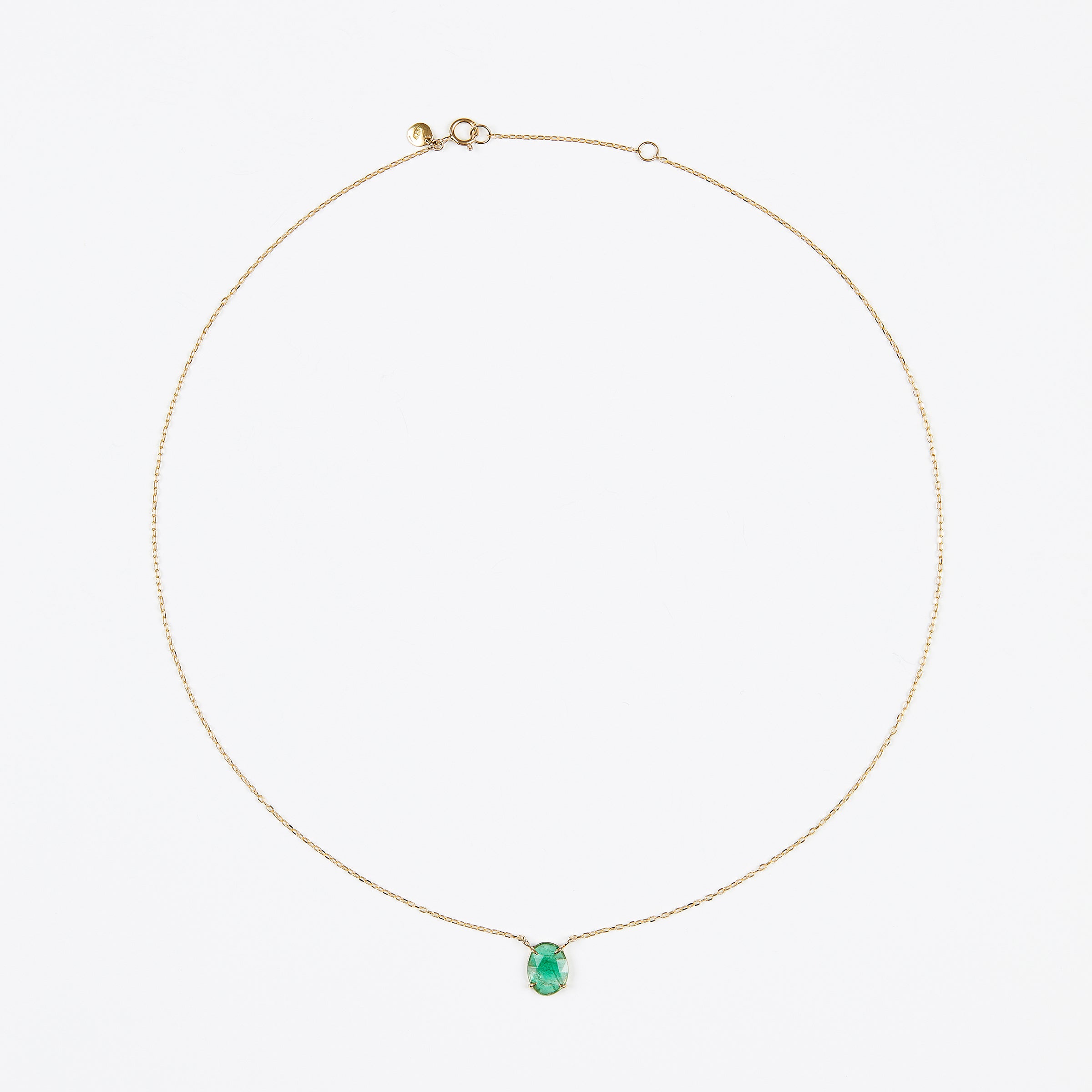 0.85 Carat One-of-a-Kind Emerald Slice Necklace – Satomi Kawakita