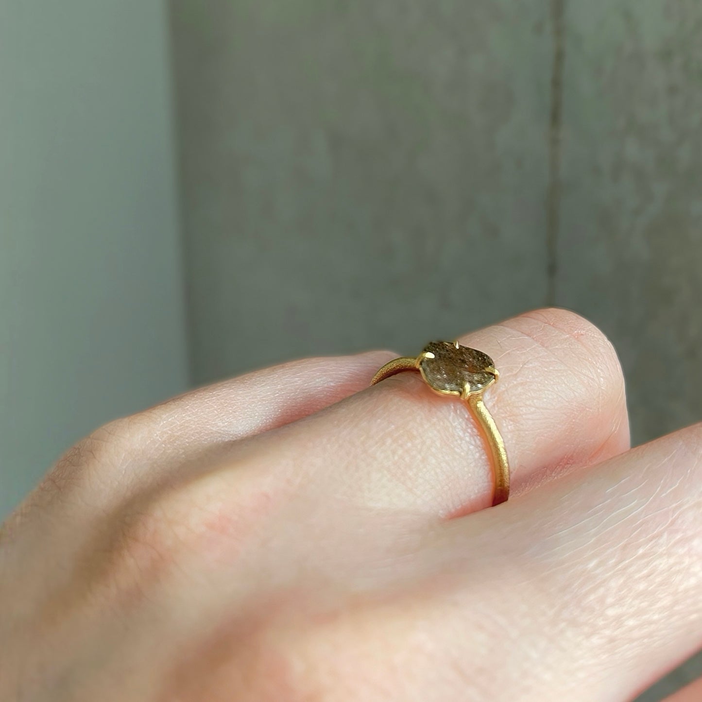 0.63 Carat One-of-a-Kind Slice Diamond Ring