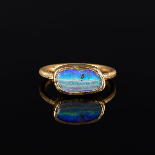 2.29 Carat One-of-a-Kind Boulder Opal Ring