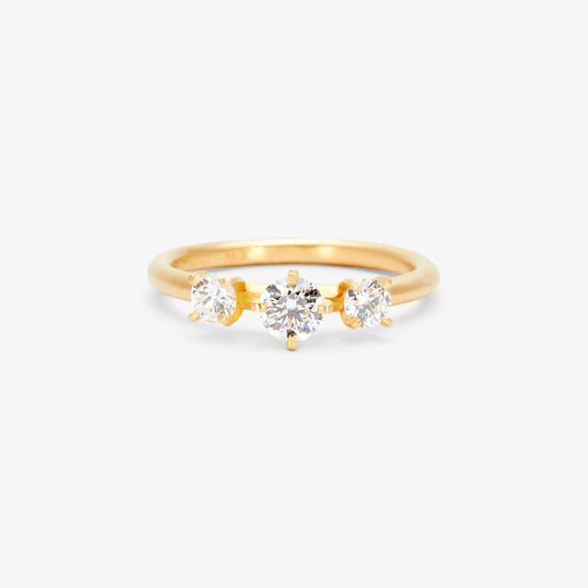 Grand White Diamond Trinity Ring