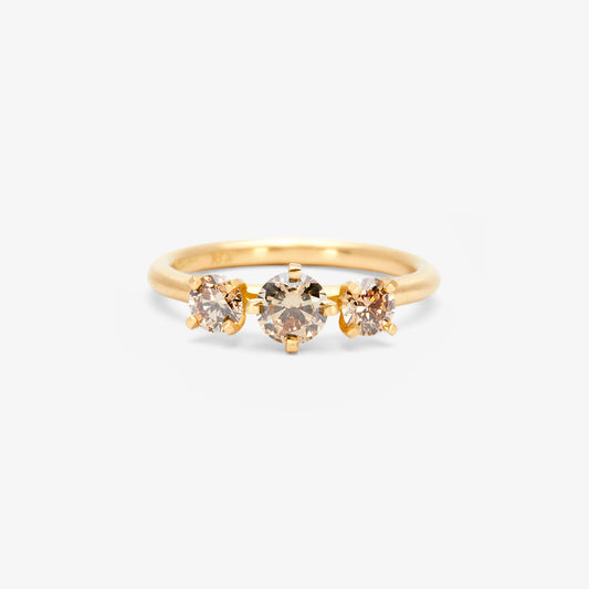 Queen Brown Diamond Trinity Ring