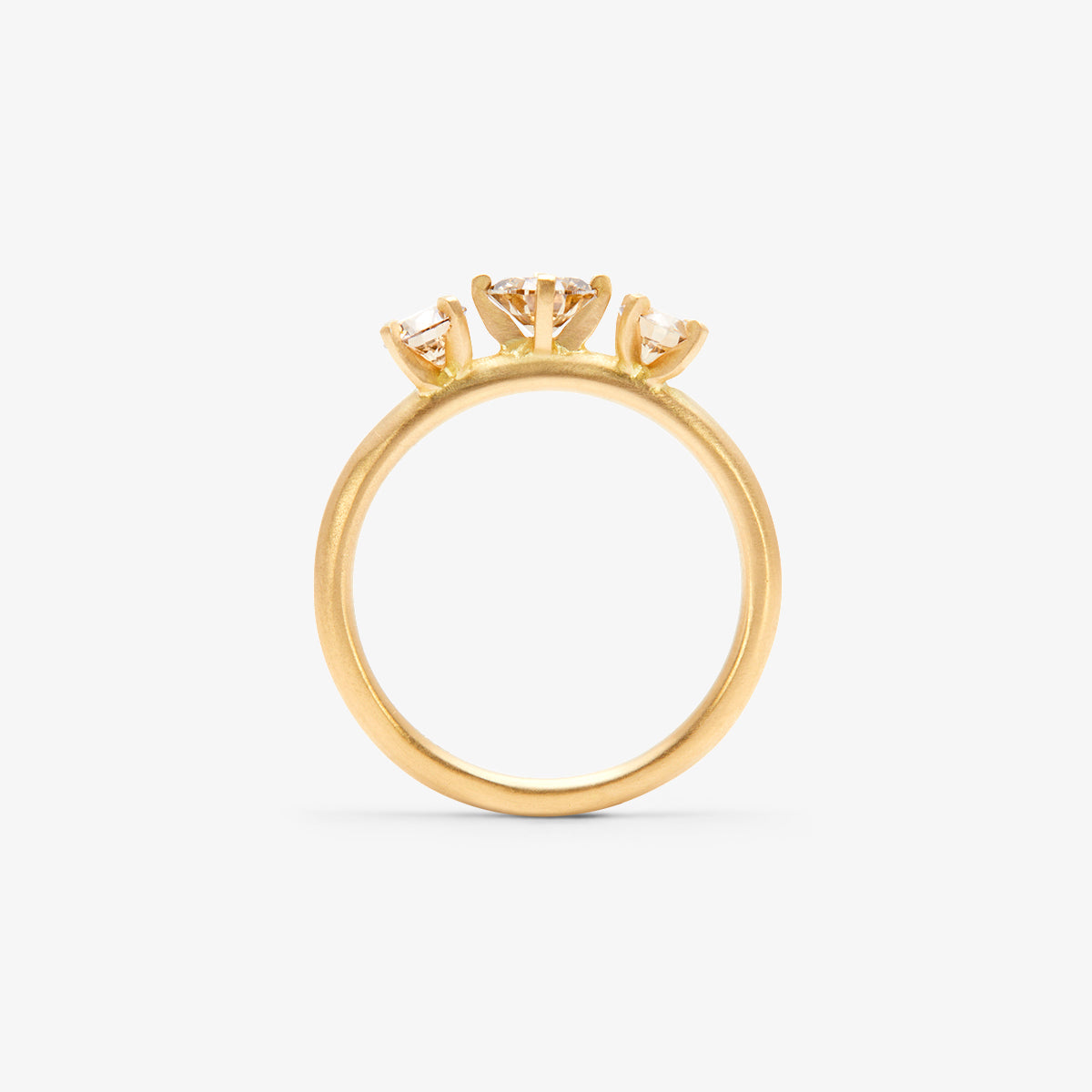 Queen Brown Diamond Trinity Ring