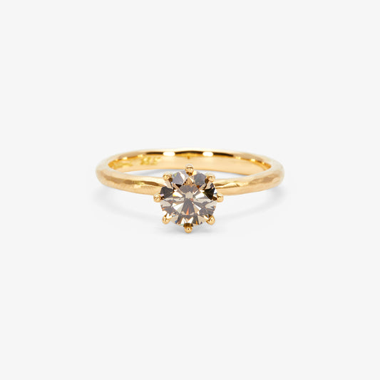5.6mm Brown Diamond Blooming Ring