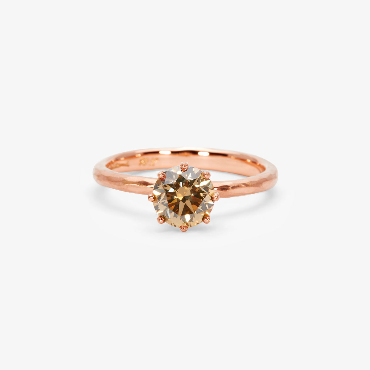 6.3mm Brown Diamond Blooming Ring