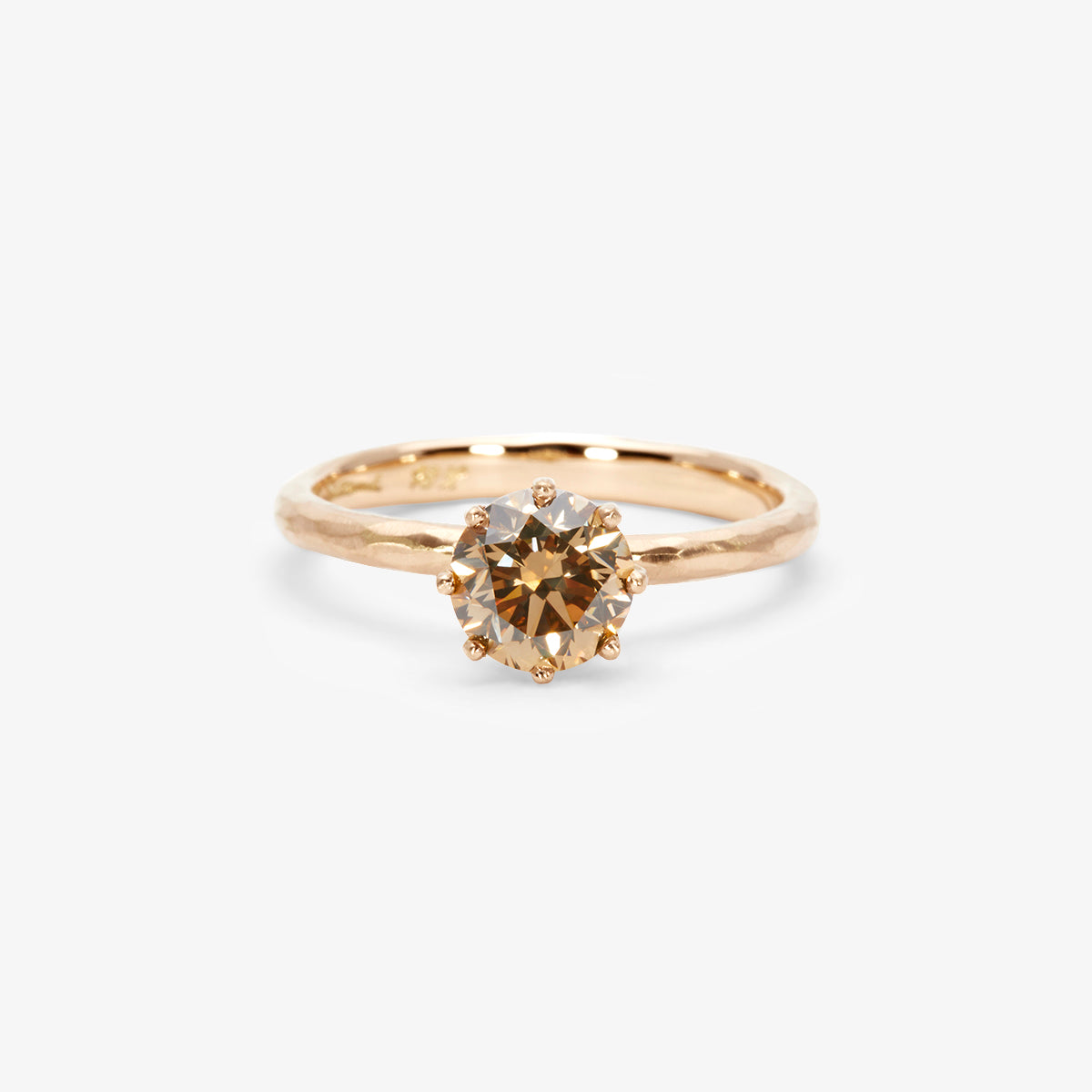 6.3mm Brown Diamond Blooming Ring
