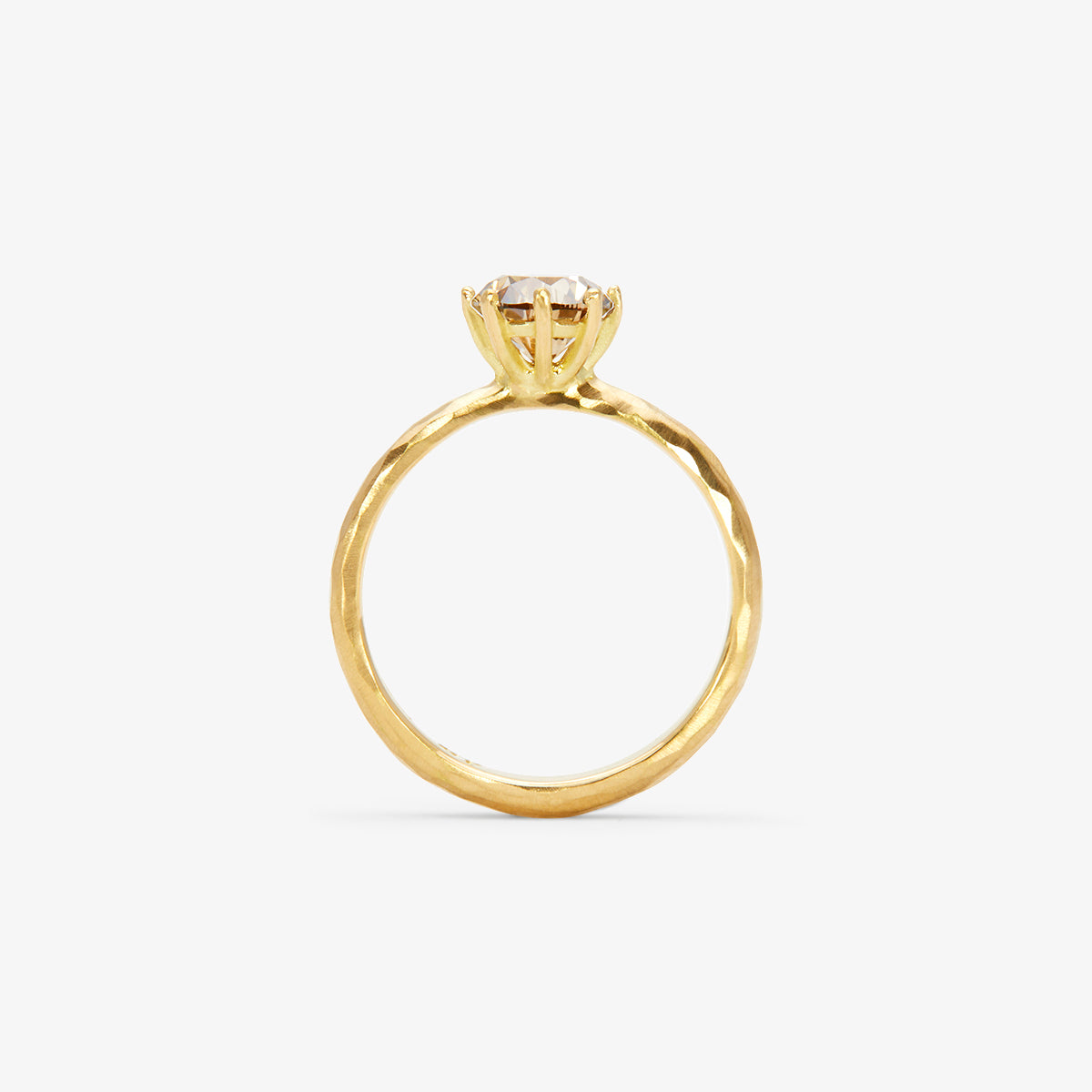 6.3mm Brown Diamond Blooming Ring