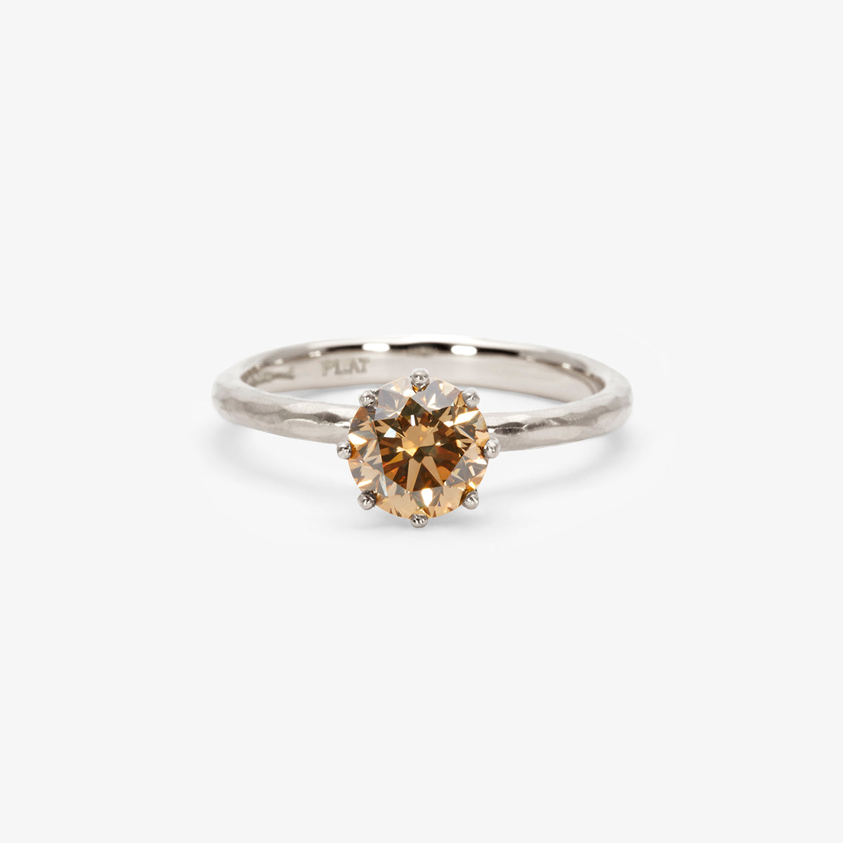6.3mm Brown Diamond Blooming Ring
