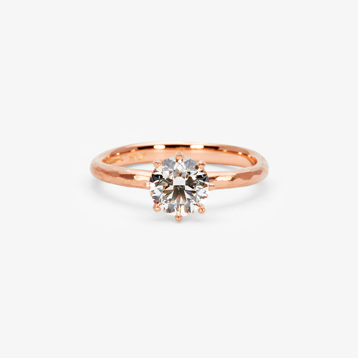 6.3mm White Diamond Blooming Ring