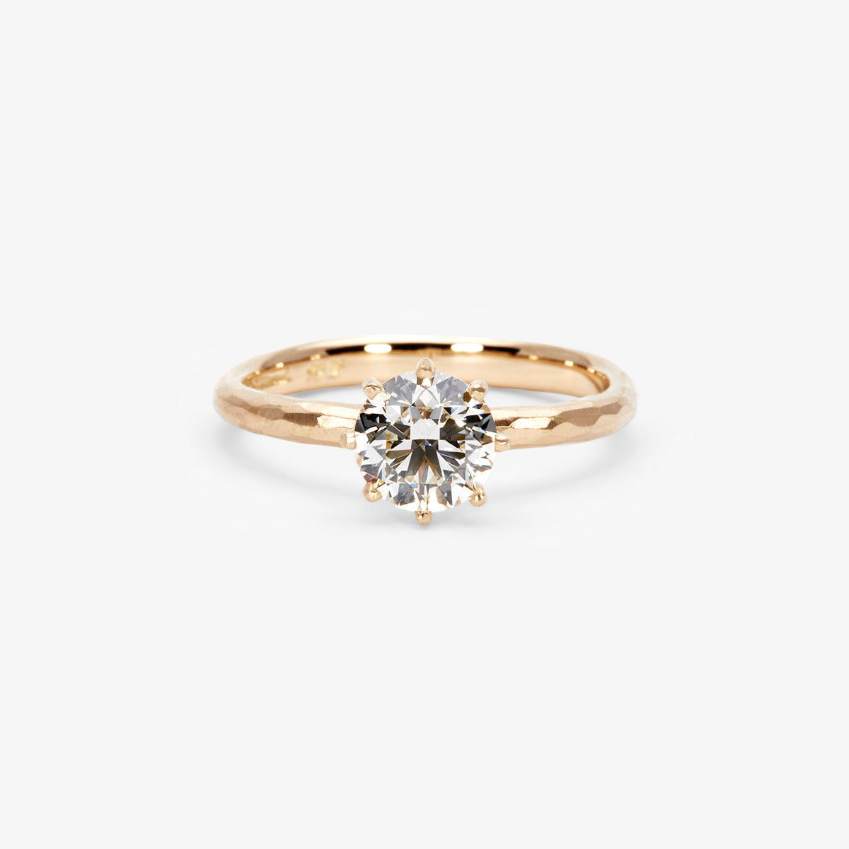 6.3mm White Diamond Blooming Ring