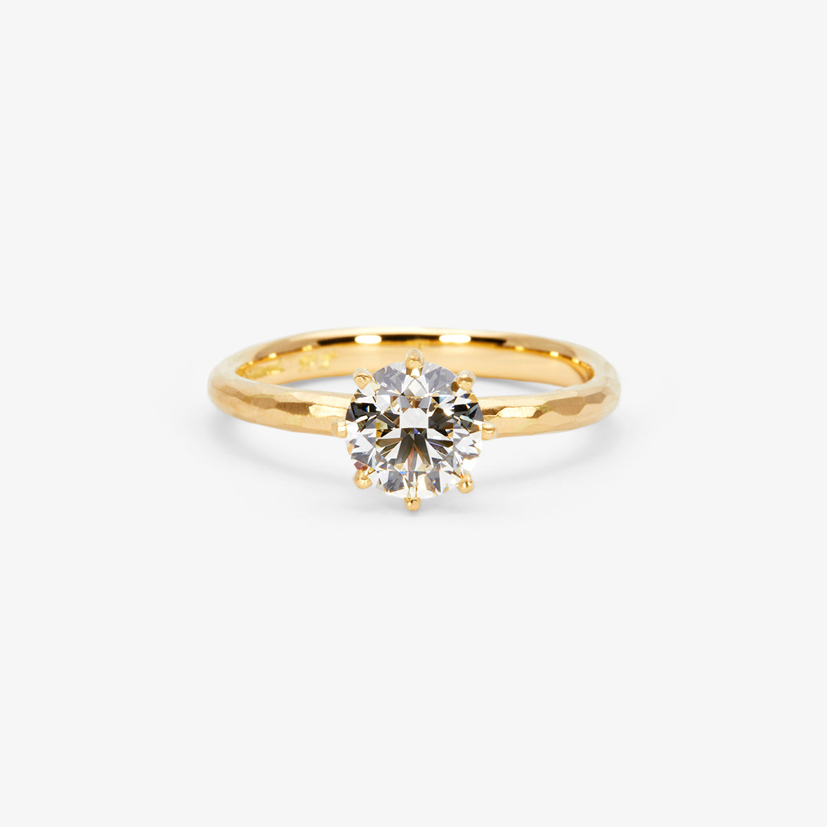 6.3mm White Diamond Blooming Ring