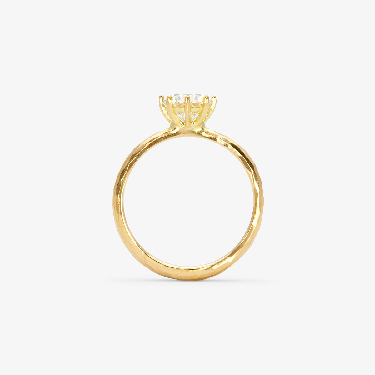6.3mm White Diamond Blooming Ring