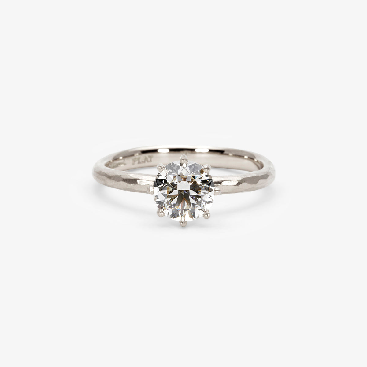 6.3mm White Diamond Blooming Ring