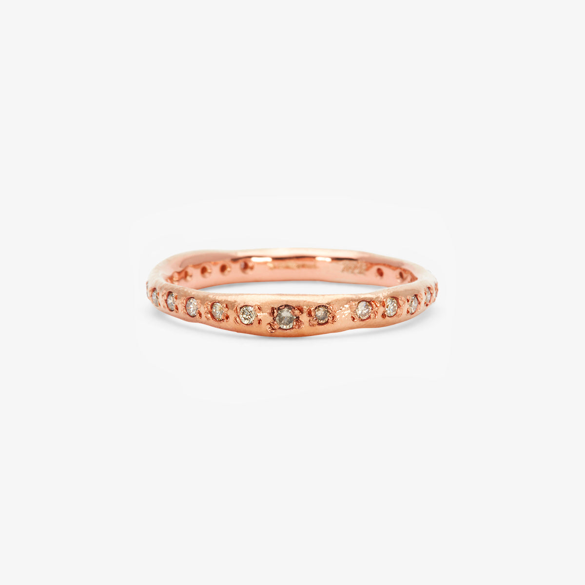 Small Brown Diamond Terra Eternity Band