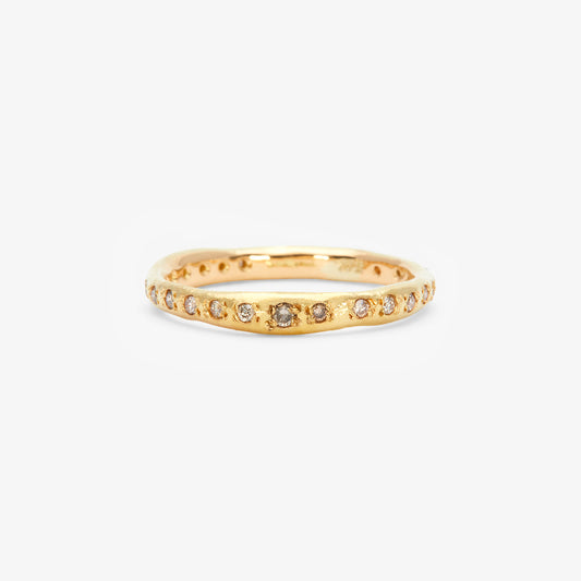 Small Brown Diamond Terra Eternity Band