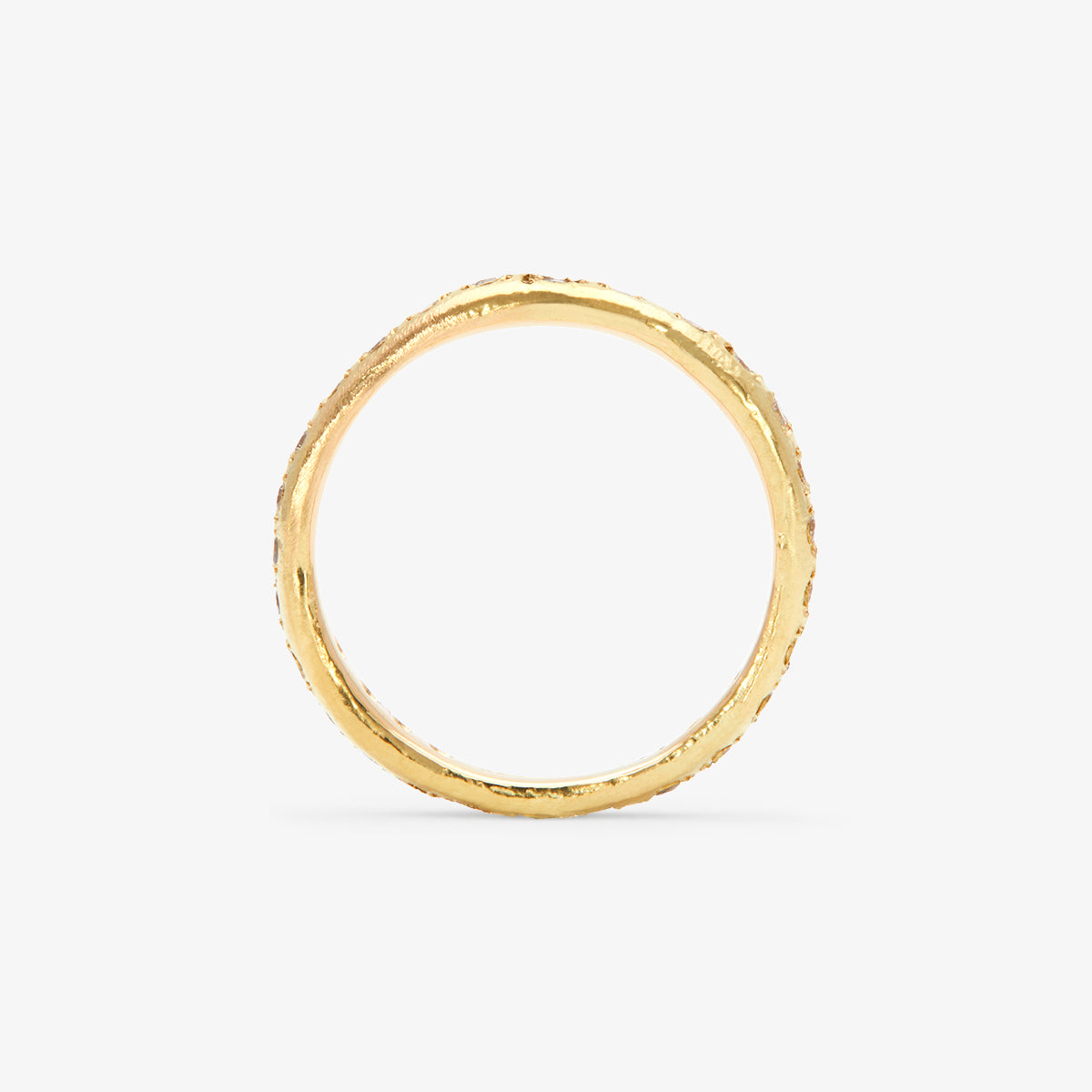 Small Brown Diamond Terra Eternity Band