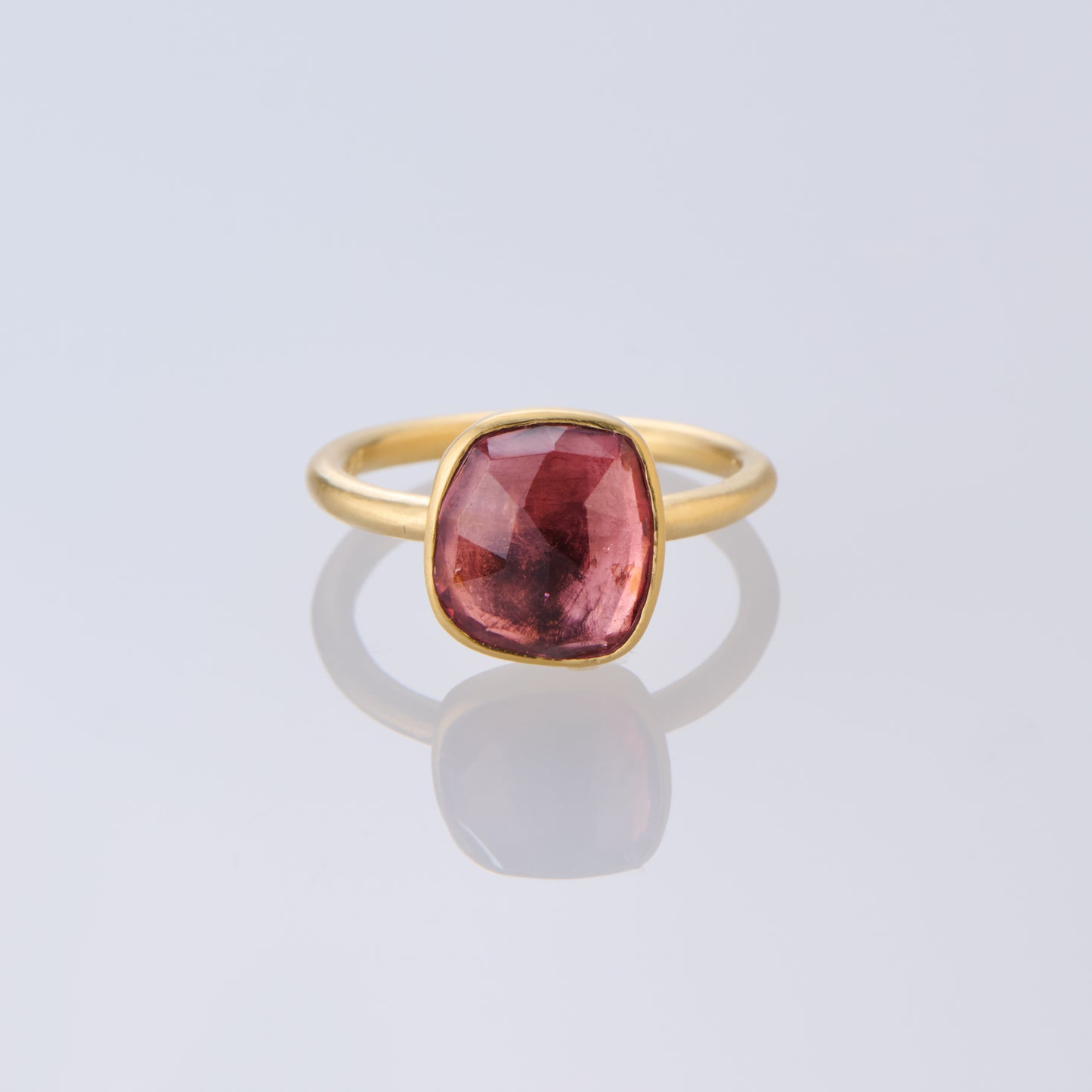 2.66 Carat One-of-a-Kind Rose Cut Pink Tourmaline Ring