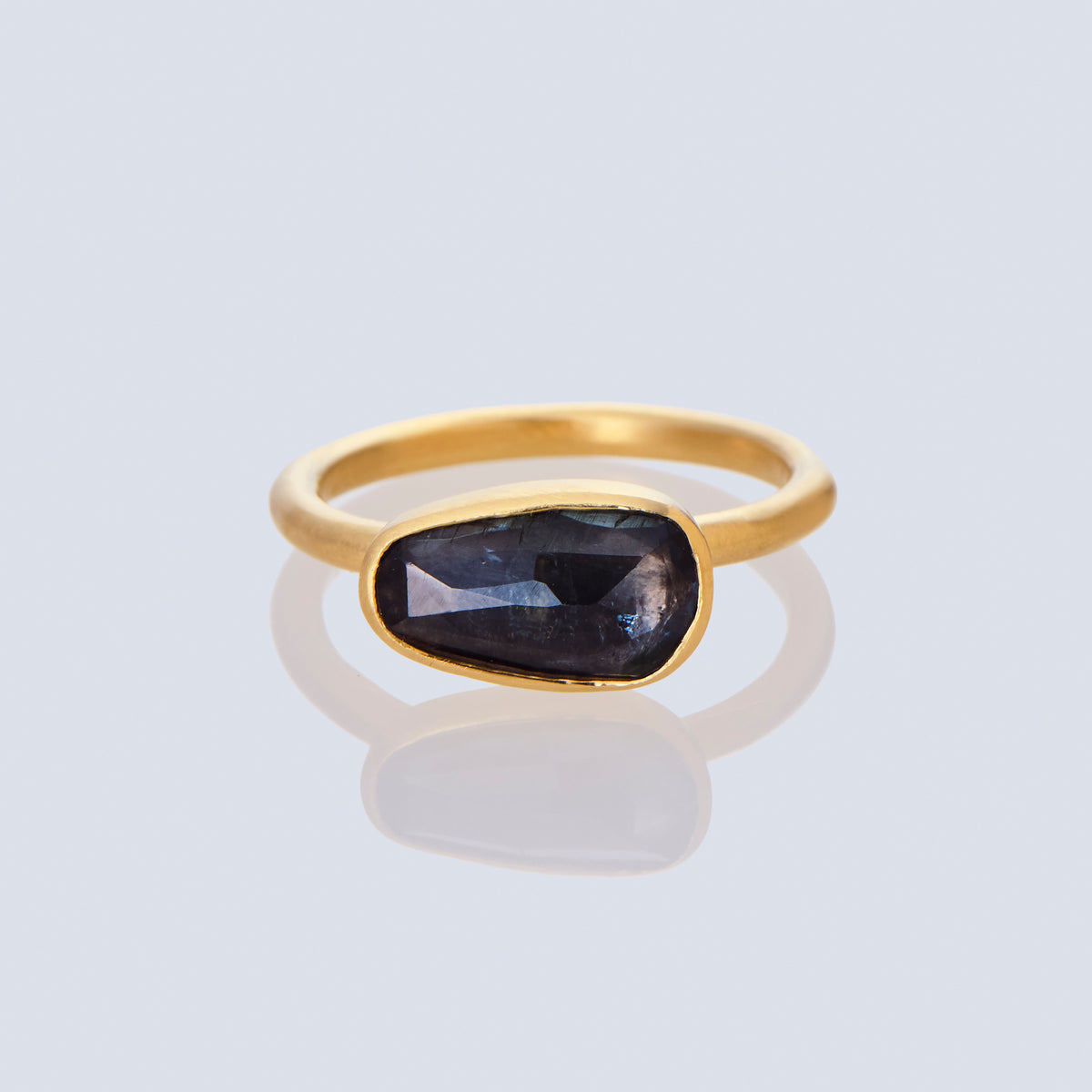 1.50 Carat One-of-a-Kind  Teal Blue Tourmaline Ring