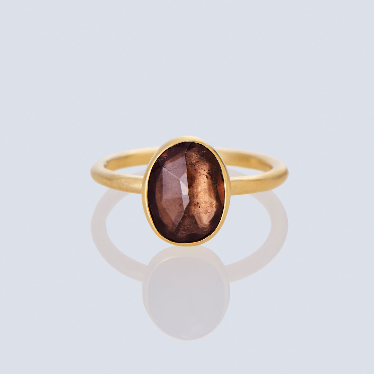 1.78 Carat One-of-a-Kind  Smoky Brown Tourmaline Ring