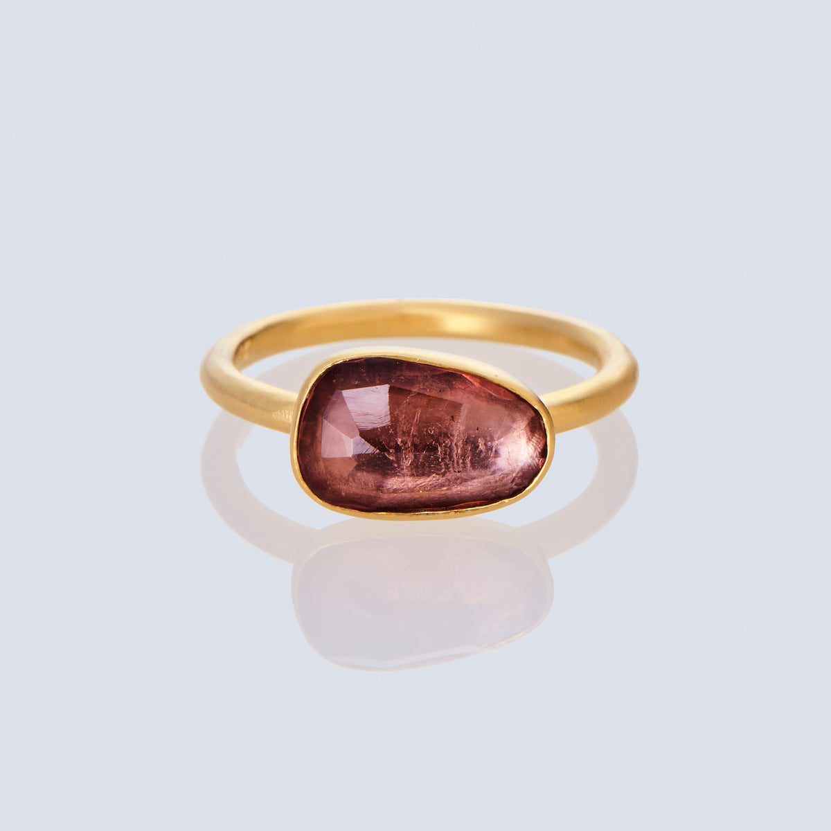 1.89 Carat One-of-a-Kind  Peach Pink Tourmaline Ring