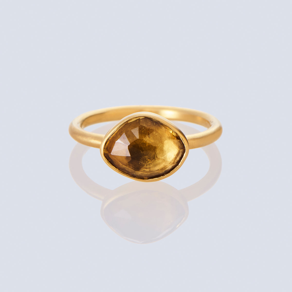 2.36 Carat One-of-a-Kind  Honey Yellow Tourmaline Ring