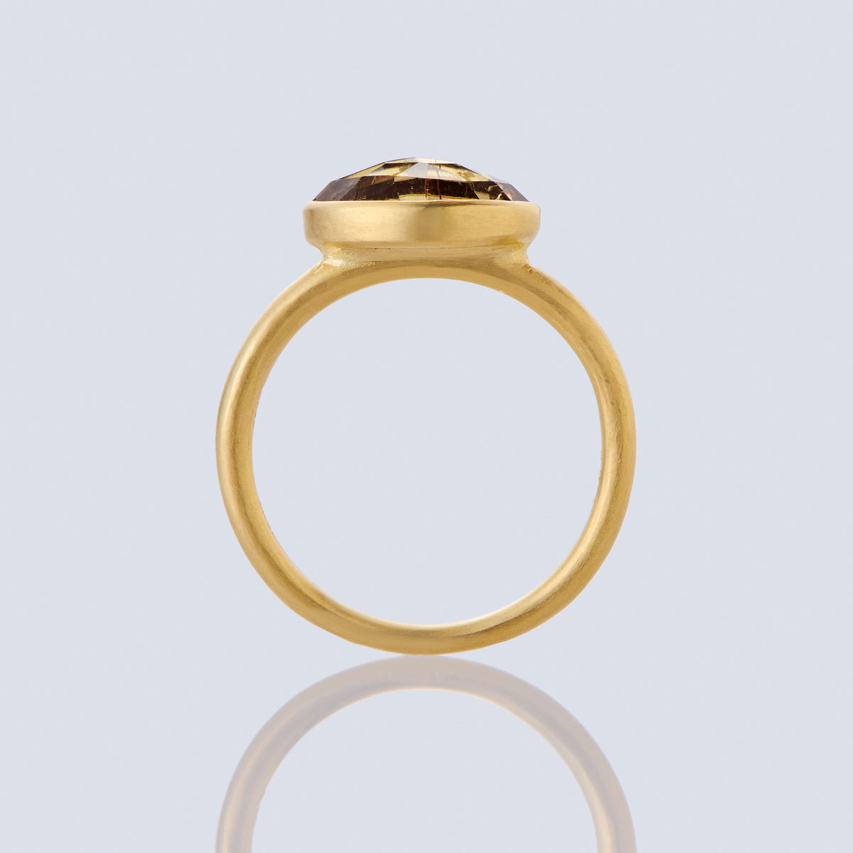 2.36 Carat One-of-a-Kind  Honey Yellow Tourmaline Ring