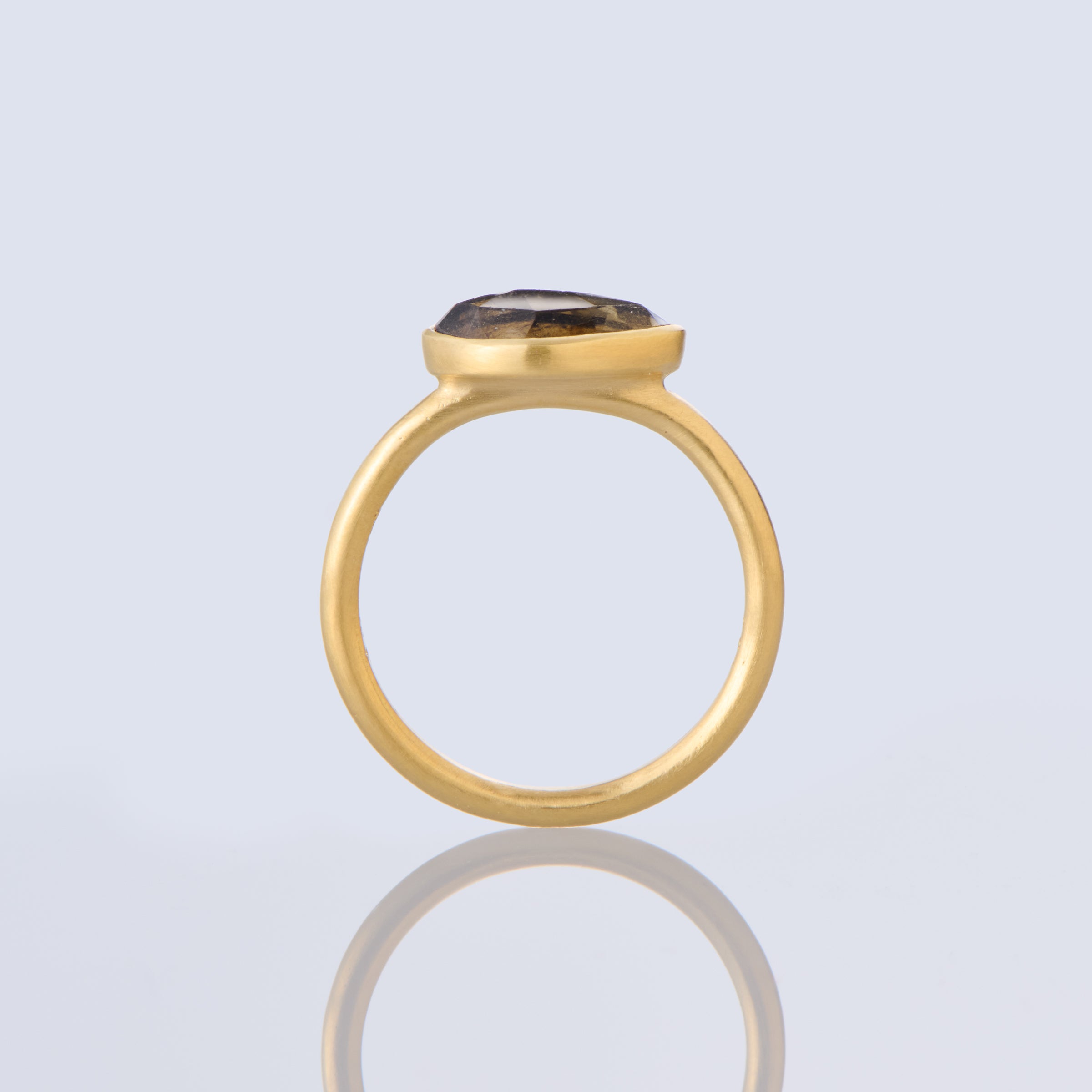 1.53 Carat One-of-a-Kind Rose Cut Brown Tourmaline Ring – Satomi