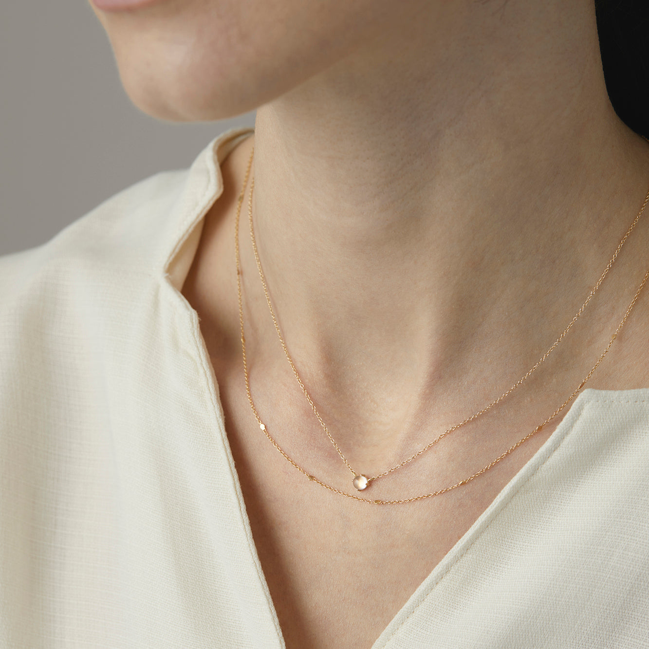 15.5" Little Gold Fleck Necklace