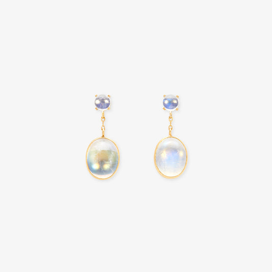 Rainbow Moonstone Glacé Earring