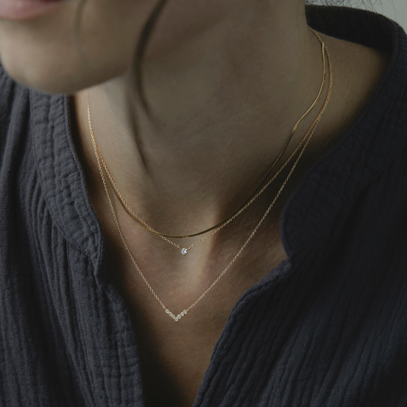 16" Herringbone Necklace