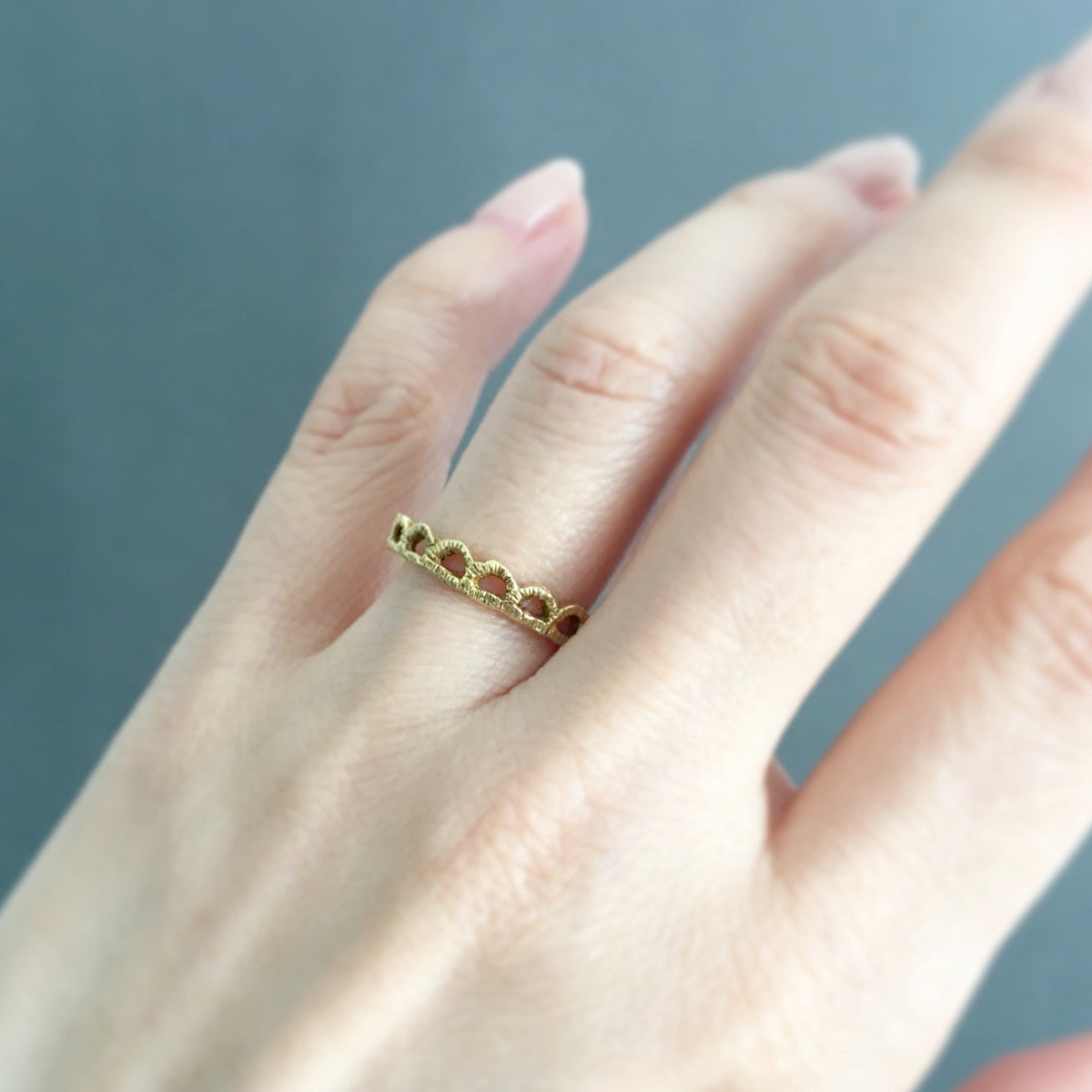 Japanese Lace Rings Lace Scallop Ring – Satomi Kawakita Tokyo