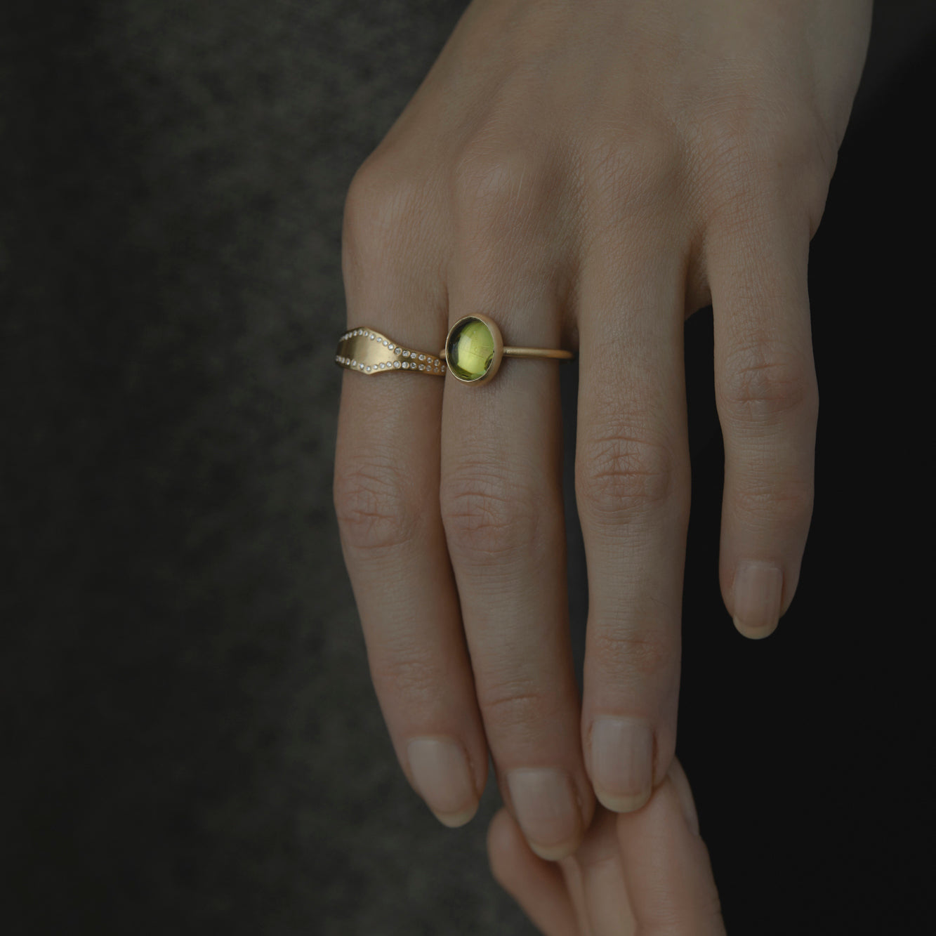 Peridot Glacé Ring