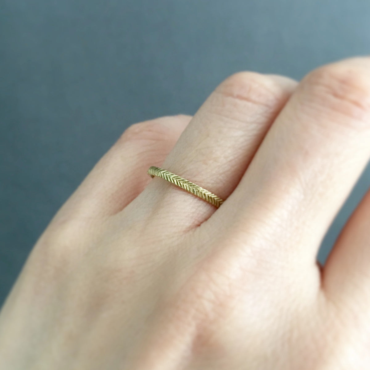 18K Yellow Gold on Model